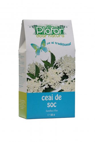 Plafar Elderberry Herbal Tea 50g Product of Romania