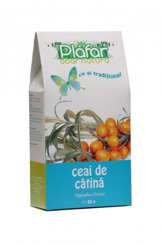 Plafar Sea Buckthorn Herbal Tea 50g Product of Romania