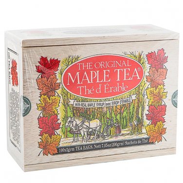 Metropolitan Tea Box of 100 Original Maple Tea Bags Wooden Box Souvenir Gift
