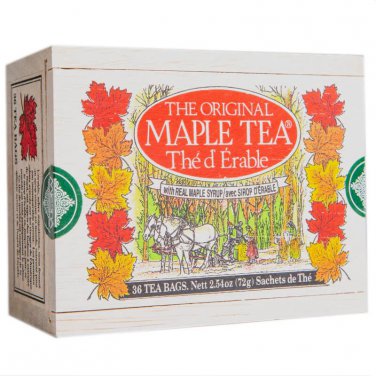 Metropolitan Tea Box of 36 Original Maple Tea Bags Wooden Box Souvenir Gift