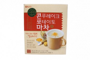 Damtuh Korean Corn Flake Potato Yam Tea 12 x 22g &Acirc;&middot; Product of Korea