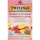 Twinings Raspberry Lemon Herbal Tea 20s, Pack of 20 Tea Bags