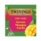 Twinings Green Tea Mango Litchi the vert saveur mangue Litchi 20 Teabags