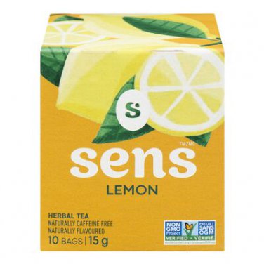 SSense Lemon Botanical Fruit Infusion 10 Tea Bags - Made in Canada