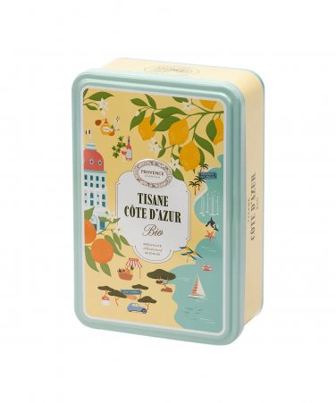 Organic Tisane Cote d'Azur Herbal Tea Provence d'Antan - 21.6 g (12 sachets)