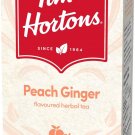 Tim Hortons Peach Ginger Tea Bags, Flavoured Herbal Tea, 20 Count Tim Hortons Peach Ginger Tea Bags, Flavoured Herbal Tea, 20 Count