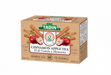 Tadin Cinnamon Apple Tea, Herbal Tea 24ct