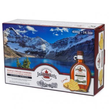 Jakeman's Premium Canadian Maple Cream Cookies Pure Maple Syrup 400g