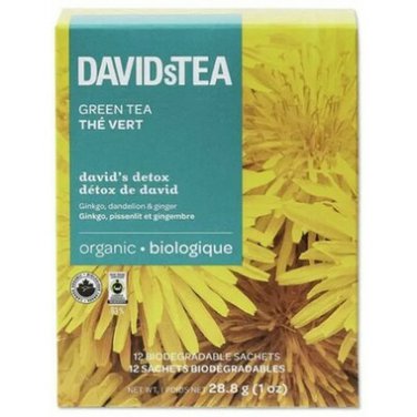 DAVIDsTEA Herbal Infusion Tisane - Detox - 12's