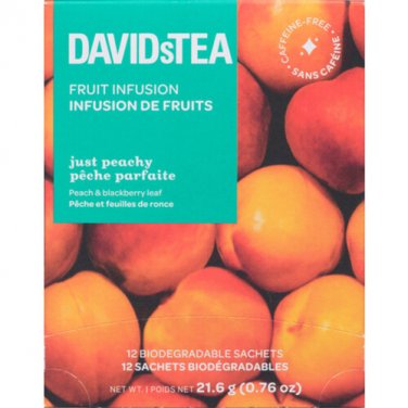 DAVIDsTEA Herbal Infusion Tisane - Just Peachy - 12's