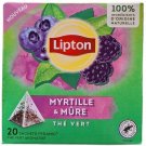 Lipton Green Tea Blueberry Blackberry 20 Tea Bags · Product of France