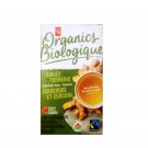 Organic Ginger Turmeric Tea, Pack 20 tea bags Organic Ginger Turmeric Tea, Pack 20 tea bags