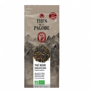 Th&Atilde;&copy;s de la Pagode Organic Darjeeling Black Tea Grand Cru 100g Loose Leaf Box - Imported from France