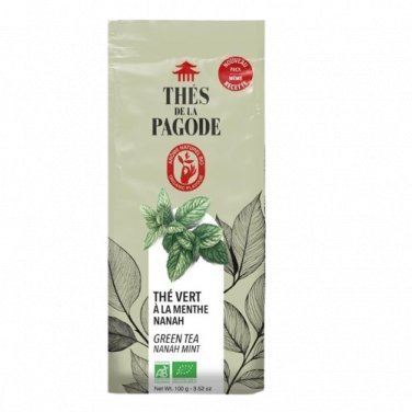 Thes De La Pagode - Green Tea with Mint Nanah- 100g &Acirc;&middot; Product of France