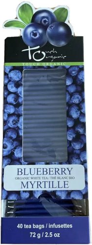 Touch Organic Premium Blueberry White Tea (40 Bags) &acirc;�� Unbleached Tea Bags