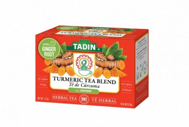 Tadin Turmeric Tea Blend Tea, Herbal Tea 24ct