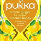 Pukka Organic Lemon Ginger & Manuka Honey Herbal Tea (20 Sachets) – Caffeine-Free Blend Pukka Organic Lemon Ginger & Manuka Honey Herbal Tea (20 Sachets) – Caffeine-Free Blend