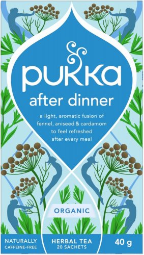 Pukka After Dinner Organic Fennel Herbal Tea (20 Sachets) &acirc;�� Caffeine-Free Blend