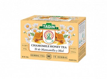 Tadin Premium Manzanilla con Miel Camomile Flowers and Honey Herbal Tea 24 Bags