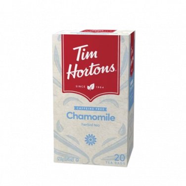 Tim Hortons Chamomile Herbal Tea Bags Soothing Flower Infusion 20 Count