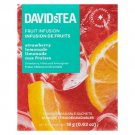 DAVIDsTEA Strawberry Lemonade Premium Fruit Infusion Caffeine-Free 12 Sachets