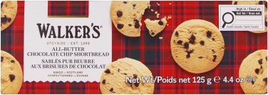 Walker's Shortbread Chocolate Chip Cookies 125g Box - Imported from Scotland