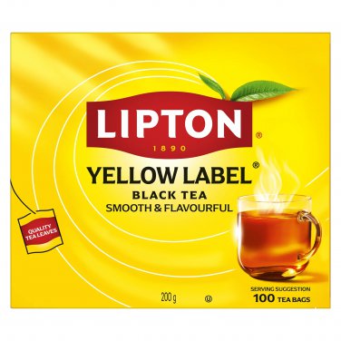 Lipton Yellow Label Black Tea 200g 100 Tea Bags