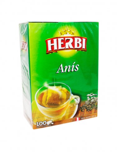 Herbi Anise Seed Tea Anis 100 Tea Bags