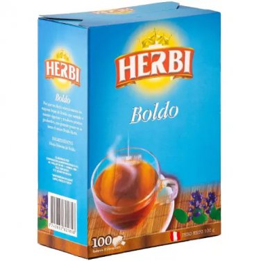 Boldo Tea Te de Boldo 100 Tea Bags - Imported from Peru
