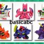 Gashapon SD Gundam Part 13 ZZ GM Gaza C Psycho MK-II Set of 6 pcs