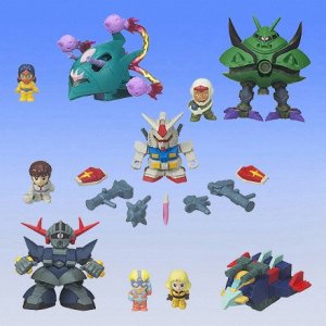 Gashapon SD Gundam DX Part 1 Big Zam Perfect Zeong Larar Mobile Armor G-Fighter