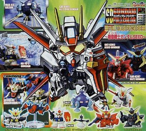 Gashapon SD Gundam Part 38 Seed Adzam Double X Aegis Blitz Aile Strike G-Falcon