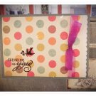 handmade Card Vintage, Thinking of you, made in USA from local product