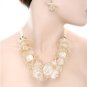 16"  Crystal simulated Neckless