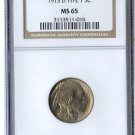 Certified Buffalo Nickel 1913-D Type 1 MS65 NGC