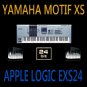 MOTIF XS SAMPLES - EXS24 logic apple 6 DVD 35GB *24BIT*