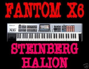 FANTOM X6 SAMPLES STEINBERG HALION CUBASE FXP 8dvd 35GB