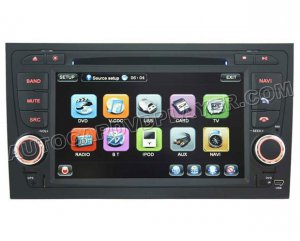 Audi A4 DVD GPS Navigation player with 7" Digital Touchscreen / PIP RDS Bluetooth