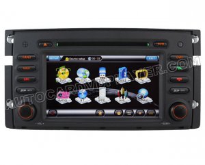 Car DVD Player with GPS navigation 7" HD touchscreen iPod-control for 2008-2010 Smart Fortwo