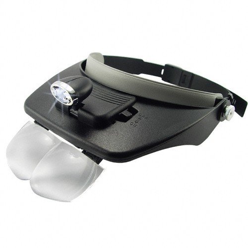 GCM Head Visor Magnifying Glasses with LED Spot Light