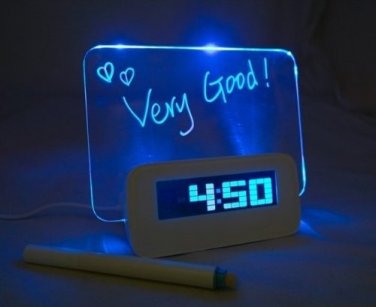 Digital Alarm Clock with LED Message Board