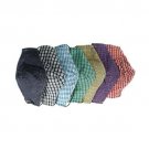 Premier Quality Cotton Face Masks with Carbon Pocket Layer - Classic Plaid Design (5 Pack)