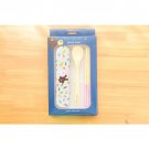Bamboo Wood Spoon and Chopstick Set (Brown Bear Brand! - Pink Carrying Case)