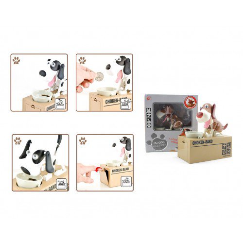 Coin Eating Dog Bank Dog Style Coin Collecting Money Saving Bank