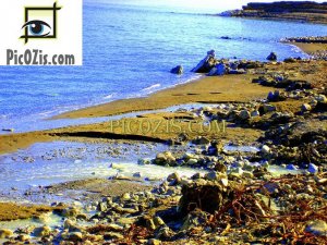 BSE002201109 - Beachside - the Dead sea - 28x35cm (11x14")