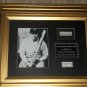 Babe Ruth autographed display and swatch of AUTHENTIC 1932 uniform framed