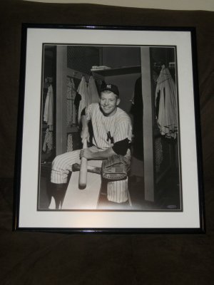 Mickey Mantle 16x20 photo-"Shaving Bat" UDA