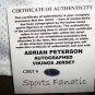 Adrian Peterson autographed authentic Minnesota Vikings Jersey