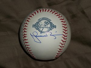 Mariano Rivera autographed baseball- Yankees 100th anniversary