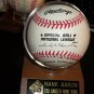 Hank Aaron autographed authentic MLB baseball